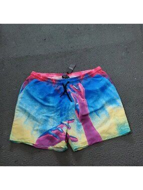 Boohoo Man Swim Board Shorts Mens XL Multicolor Hand placement